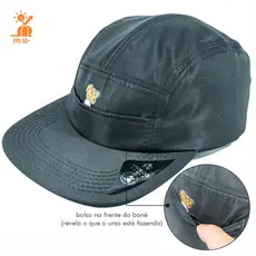 Boné Original Five fitão Panel Anth Co 5 Panel Aba Reta masculino feminino streetwear bolso maculino