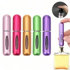 1/6 Peças Porta Perfume Recarregavel Portatil Spray 5ml  (S15)