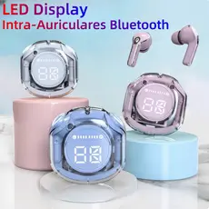 Mini Fone de Ouvido TWS Bluetooth 5.3 LED Display, Compatível com Android/iOS Intra-Auriculares Sem