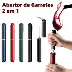Abridor de garrafa com cortador, abridor de pressão segura, agulha em aço inoxidável