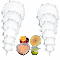 Tampa de Silicone Grau Alimentício Multifuncional para Tigelas