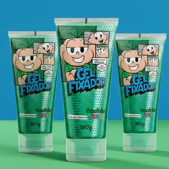 Gel Infantil Cebolinha Kids Fixador 180ml