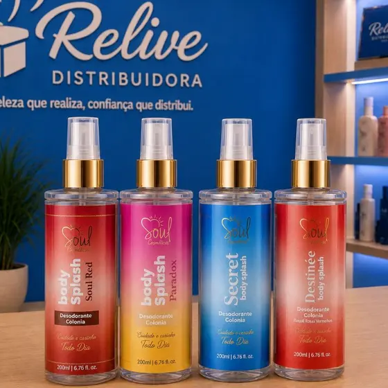 Body Splash SOUL TRADICIONAL FEMININO 200ml - Perfume Colonia Desodorante Corporal - Alta Fixação