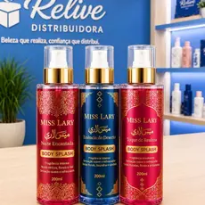 Body Splash ARABE MISS LARY Original Feminino 200ml Desodorante Corporal Perfume Colonia Fixação