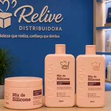 Kit Capilar 03 itens MIX DE SILICONE SOUL COSMETICOS Shampoo Condicionador Mascara Hidratação Brilho