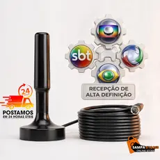 Antena Digital Alta sensibilidade - Tv Interna / Externa HDTV / UHF