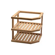 Organizador De Canto De Bambu 2 Andares - OU