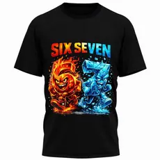 Camiseta 67 SIX SEVEN Inspirada – Estampa Colorida, Personagens , Algodão Confortável