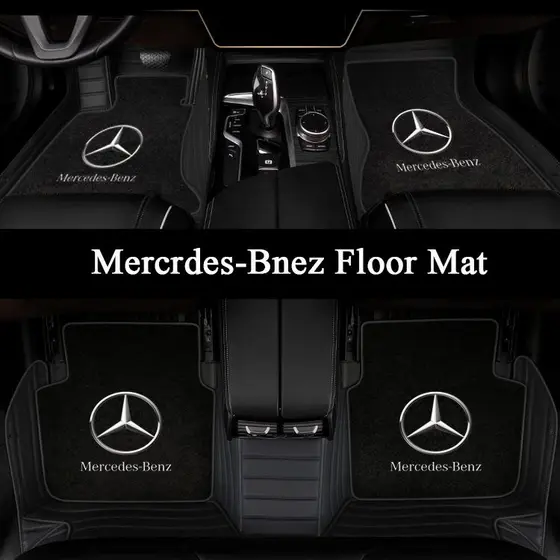 Os Tapetes De Carro De Alta Qualidade São Adequados Para Todos Modelos Mercedes Benz (4 Unidades)