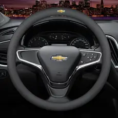Capa para Volante de Carro em Couro Microfibra, Protetor de Volante Antiderrapante 38Cm para Chevrolet Onix, Cruze, Pris