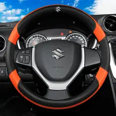 Capa de Volante de Carro Suzuki Sem Cheiro, em Couro Microfibra, Acessórios Antiderrapantes para Jimny, Grand Vitara, Sx