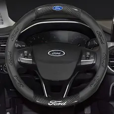 Capa de volante de carro para Ford Ranger Focus 2 MK2 MK3 Fiesta Mondeo Kuga Explorer Escape Edge Galaxy, capa de volant