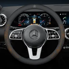 Capa Ultrafina para Volante de Carro, Couro Ultrafino Antiderrapante e Absorvente de Suor para Mercedes Benz A B C E S C