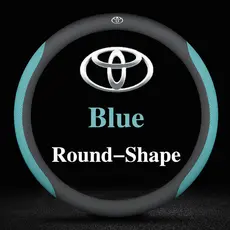 Capa de Volante de Couro para Carro em 5 Cores para Toyota Vios Yaris Innova Avanza Fortuner CHR Estima Harrier Camry Co