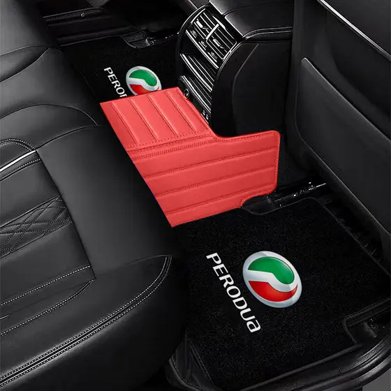 4 Peças de Tapetes de Carpete de Flanela Antiderrapantes e Sem Odor para Carros Perodua Myvi Axia Bezza Alza Viva Aruz A
