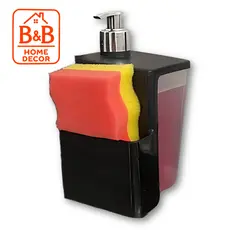 Dispenser para Sabão Líquido e Detergente 500ml com Pump + Esponja Praticidade Total