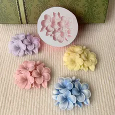 Molde de silicone Flor de Jasmim/ peônia/flores de cerejeira forma para velas de flores biscuit gesso resina sabonete