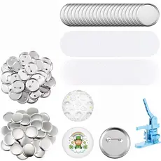 Kit 100 Bottons 32/44/58mm p/ Personalizar – Insumos p/ Matriz Machine