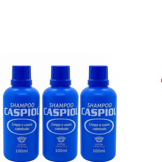 Shampoo Caspiol 100ml + Limpeza Profunda do Couro Cabeludo e Combate a Piolhos e Lêndeas