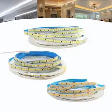 Fita Led Direta 120 leds/m Rolo 10m Usa Fonte Luz 24V Para Perfil de Led-Branco Quente
