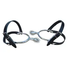 Espora Para Cavalo INOX Conforto 16 Bicos + Correia Reforçada Couro Legítimo Envio Imediato