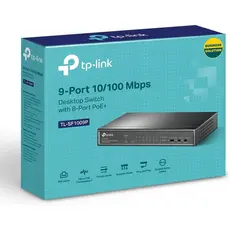 TP-Link SWITCH 9 PORTAS FAST 10/100 (8 PORTAS POE+) TL-SF1009P