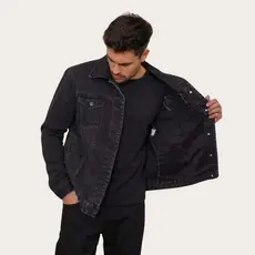 Jaqueta Masculina de Sarja Black Estilo Sofisticado e Casual