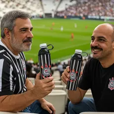 Squeeze Garrafa Esportiva Time de Futebol Shake Coqueteleira  Plástico Plasutil 660m