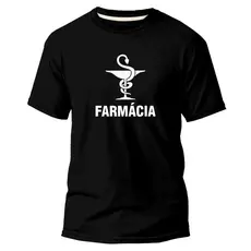 Camiseta Unissex 100% Algodão Premium Casual Trabalho Curso Faculdade Farmácia