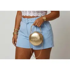 Short Alfaiataria Plus Size Com Cinto
