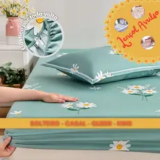 Lençol Estampado Microfibra AVULSO - Solteiro / Casal / Queen / King - Lindas Estampas Size Cama