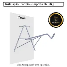 Suporte Para Planta Azinho De Parede Ferro Reforçado Porta Vaso Jardim Decorativo 1 a 10 Peças