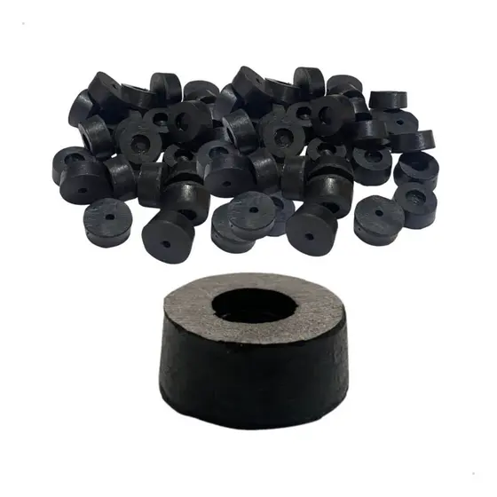 Kit 10 Batentes de Borracha para Portão Basculante Alta Resistência