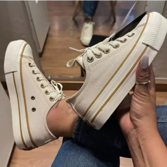 Tenis Feminino Plataforma Couro ou Tecido Promoção Hoje, MACIO, DURADOURO, BARATO ENVIO IMEDIATO!!!!