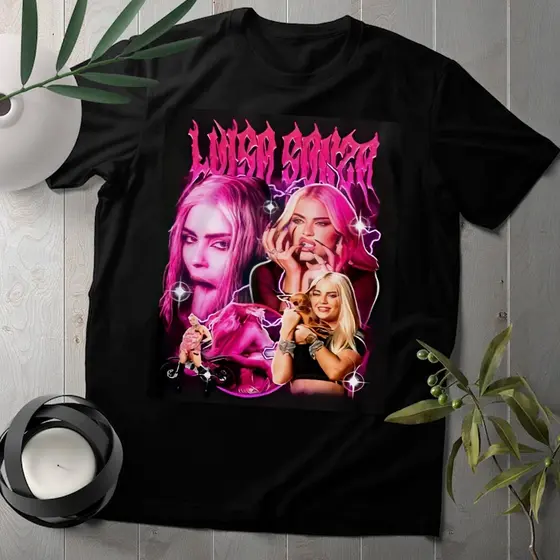 Camiseta Cantora Luisa Sonza Pop Famosa Moda Vintage Unissex 100% Algodão