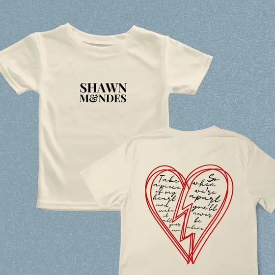 Camisa Camiseta Shawn Mendes Artista Pop - Never Be Alone Unissex Lançamento