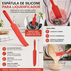 Espátula para Liquidificador 32cm de Silicone Resistente-Lyor
