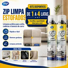 Espuma Spray Zip Clean 300ml Limpa a Seco Sofá, Estofado, Banco de Carro Limpeza Profunda