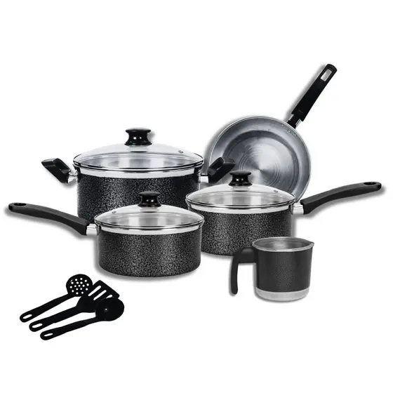 Jogo de Panelas 8 Peças Aluminio Premium– Alta Qualidade e Elegância