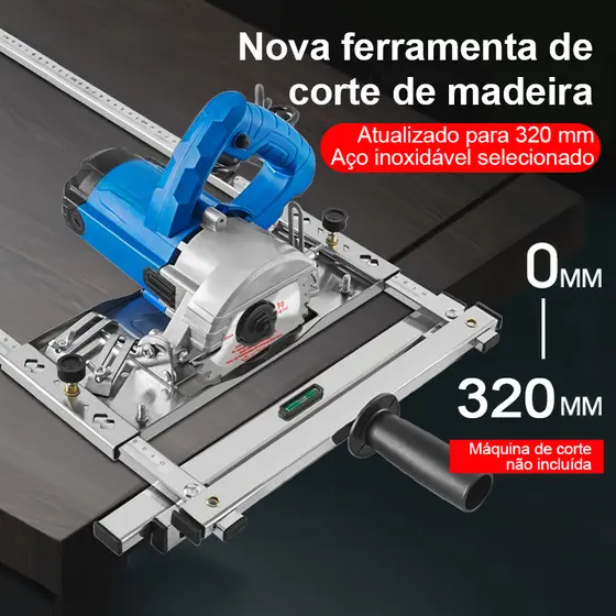 Guia Bancada Posicionador Multifuncional De Corte Para Serra Circular, Tupia, Tico Cortadora Trabalhar Madeira Cortadora