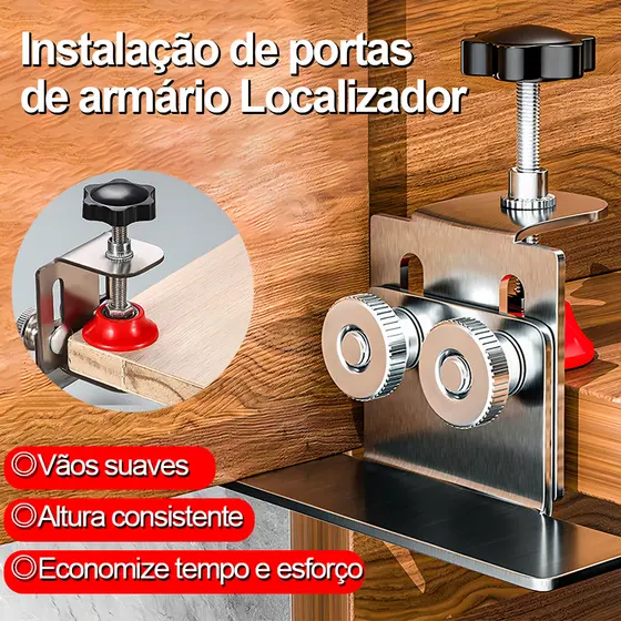 Ferramenta De Montagem De Porta De Armário De Instalação Rápida Braçadeira Ajustável Hardware De Alumínio Para Carpintar