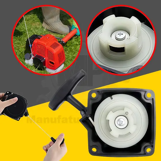 Puxador Partida Compatível com Roçadeira Nakasaki NK650 65cc | Corda Reforçada Instalação Fácil