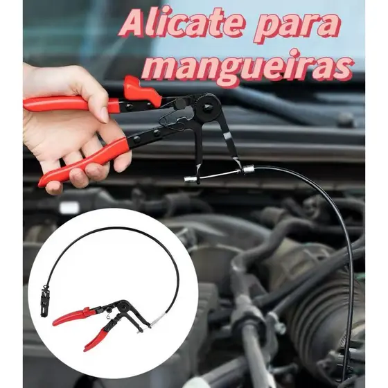 Alicate Para Abraçadeira Elastica Radiador C/ Cabo De Aço