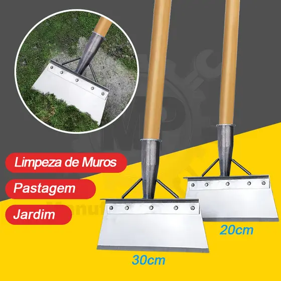 Pá de Limpeza de Jardim em Aço Inoxidável | Ferramenta para Capinar