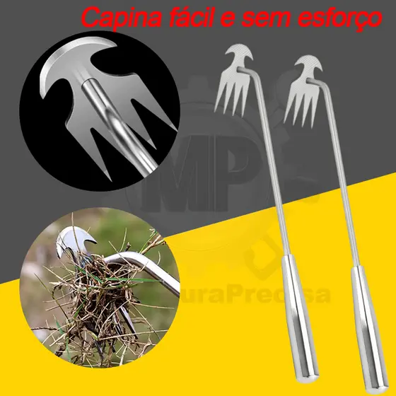 Jardim Weeder Ancinho Ferramentas Manual Erva Daninha Grama Enraizamento Pá Metal Afrouxamento Escavação Do Solo Ferrame