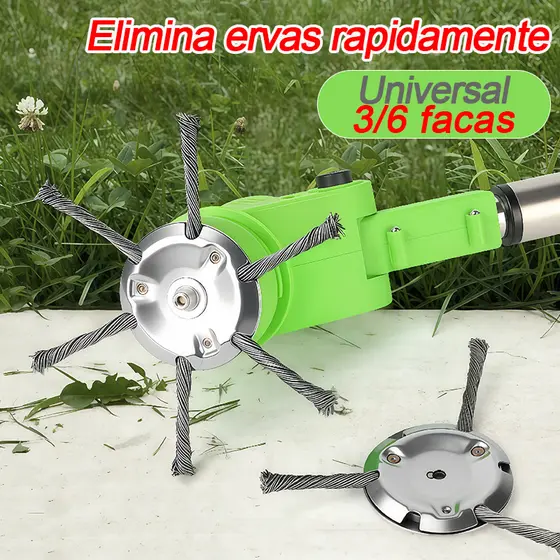 Universal Escova de disco de arame com lâmina de 3/6 para cortadores de grama corte preciso e super durável