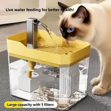Fonte Para Gatos Automática Bebedouro Purificador de Água Bivolt Com Filtro