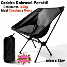Cadeira Em Alumínio Portátil Dobrável Oxford 600D Ultraleve Praia Camping Pesca Com Bolsa Bask
