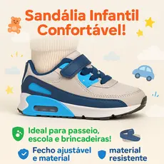 Tênis Infantil Max Masculino – Perfeito para Crianças Ativas e Confortáveis!