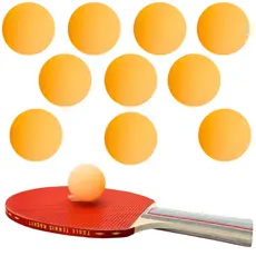 Kit 10 Bolinhas de Tênis de Mesa Profissional 3 Estrelas 40mm Laranja/Branca - Alto Desempenho